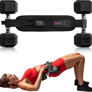 FITBELT Cinturón de empuje de cadera para ejercicio, entrenador de glúteos para entrenamientos en casa con acolchado extra, cinturón de empuje de FITBELT Cinturón de empuje de cadera para ejercicio, entrenador de glúteos para entrenamientos en casa con acolchado extra, cinturón de empuje de