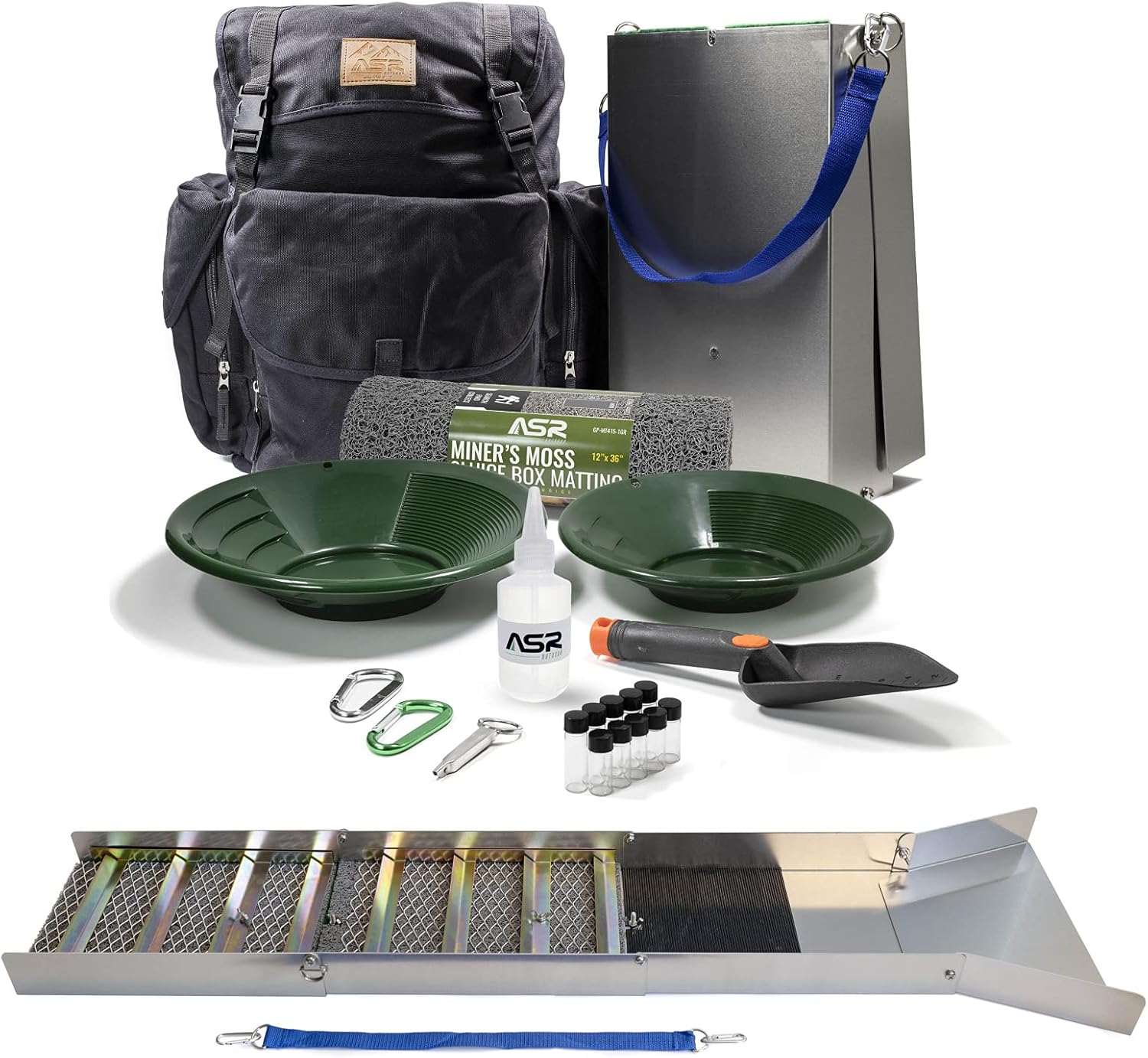 ASR Outdoor Deluxe – Kit de mochila plegable de aluminio de 50 pulgadas, color negro