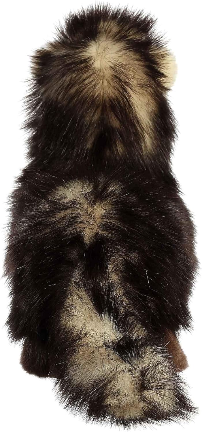 Aurora Adorable animal de peluche Miyoni Hurón – Detalle realista – Compañerismo apreciado – Marrón 10 pulgadas