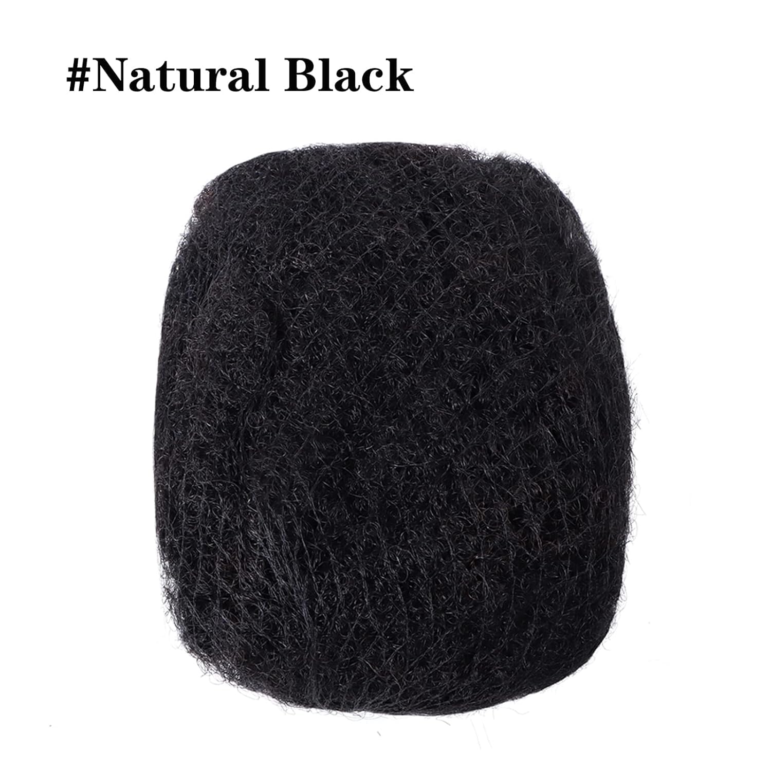 Cabello humano afro rizado a granel para extensiones de rastas, trenzas torcidas, cabello trenzado 100% natural, se puede decolorar y teñir, 1.06 oz
