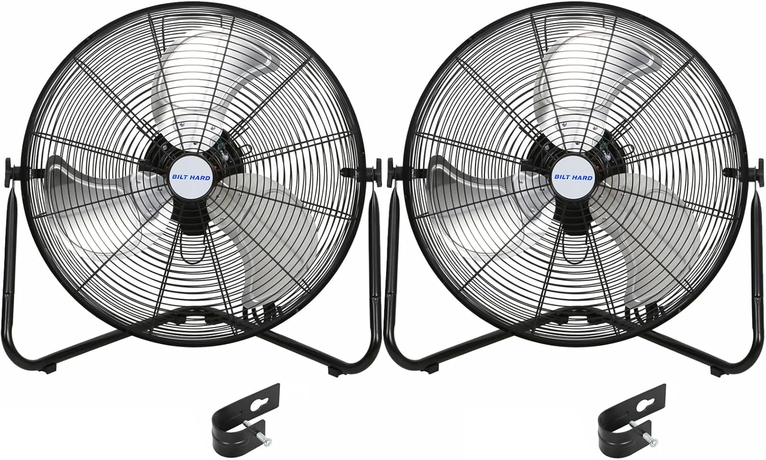 Ventilador de piso de alta velocidad de 20 pulgadas, ventilador de taller industrial de 3 velocidades de 4600 CFM con sistema de montaje en pared,