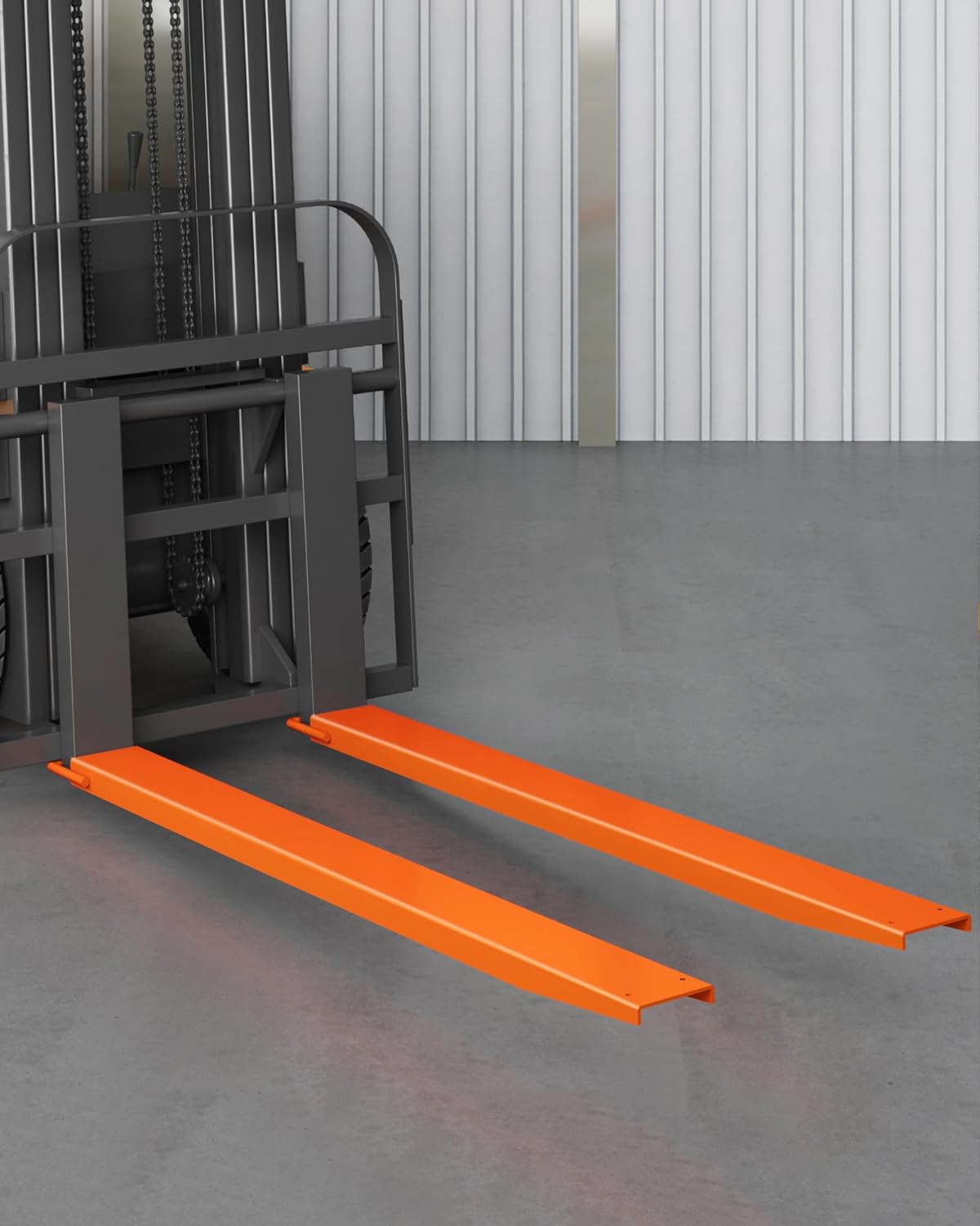 Aoile Extensiones de horquillas de palé con abrazadera de 84 pulgadas, capacidad resistente para carretilla elevadora, minicargadora de tractor,