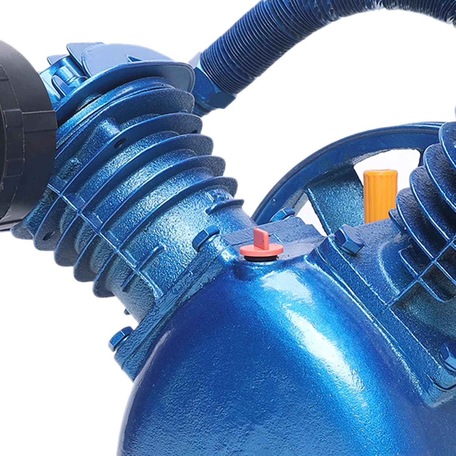 Cabezal de bomba de compresor de aire de doble cilindro de 4 KW (5.5HP), reemplazo de la bomba del compresor de aire, 175 PSI (1.16Mpa) Bomba de