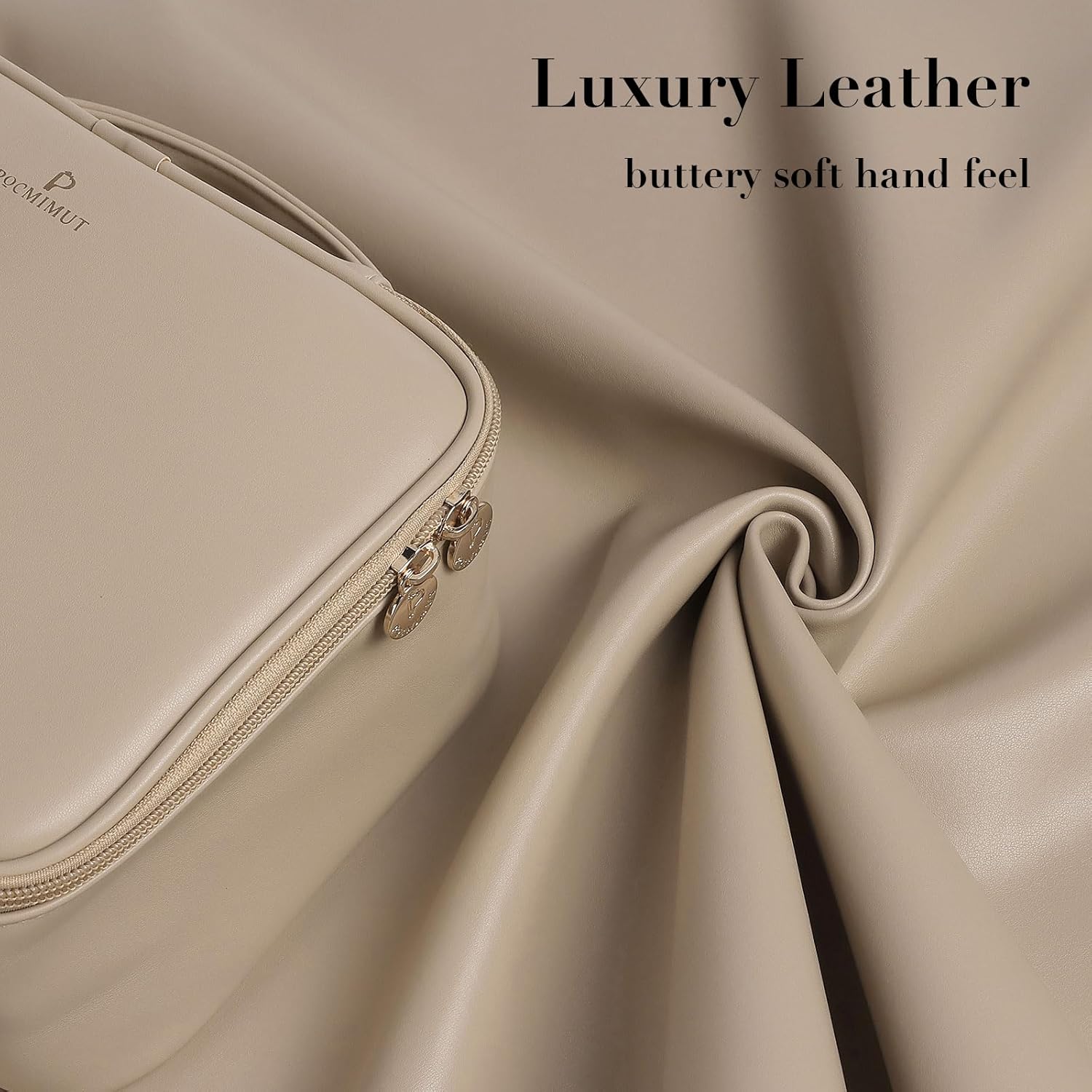 Pocmimut Bolsa de maquillaje para mujeres, bolsa de maquillaje de viaje para cosméticos, bolsa de aseo grande para niñas, bolsa de maquillaje, bolsa