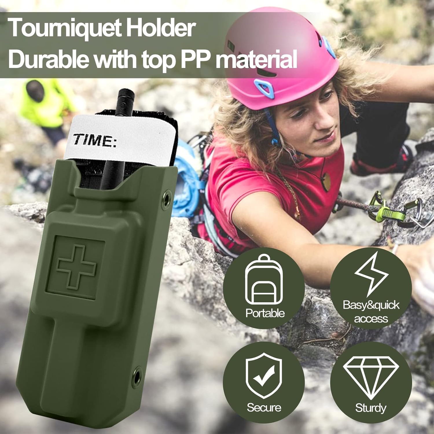Soporte para torniquete, estuche para torniquete para torniquetes CAT Gen 7 o mayores, funda rígida para torniquete para cinturón de servicio