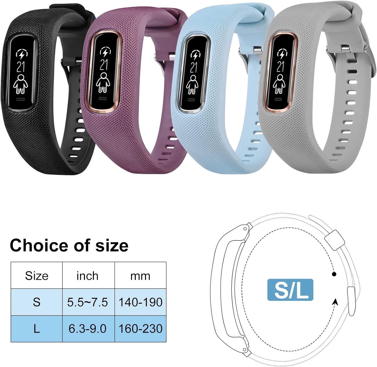 Correa de TPU compatible con Garmin Vivosmart 4, haz que la banda original rota funcione de nuevo