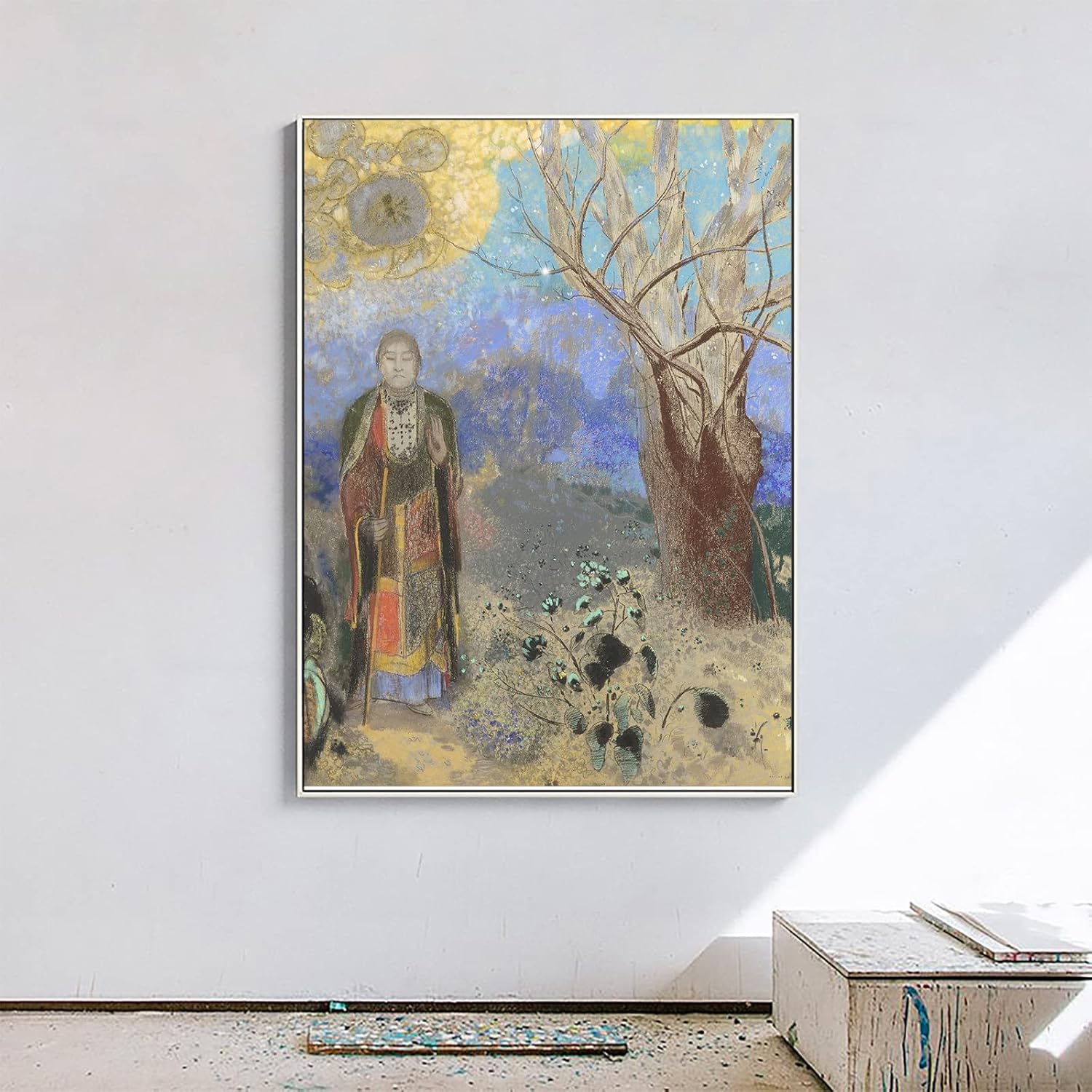 Odilon Redon – Lienzo decorativo para pared, póster de Buda para decoración de pared, budismo zen para sala de estar, baño, hogar, famosas
