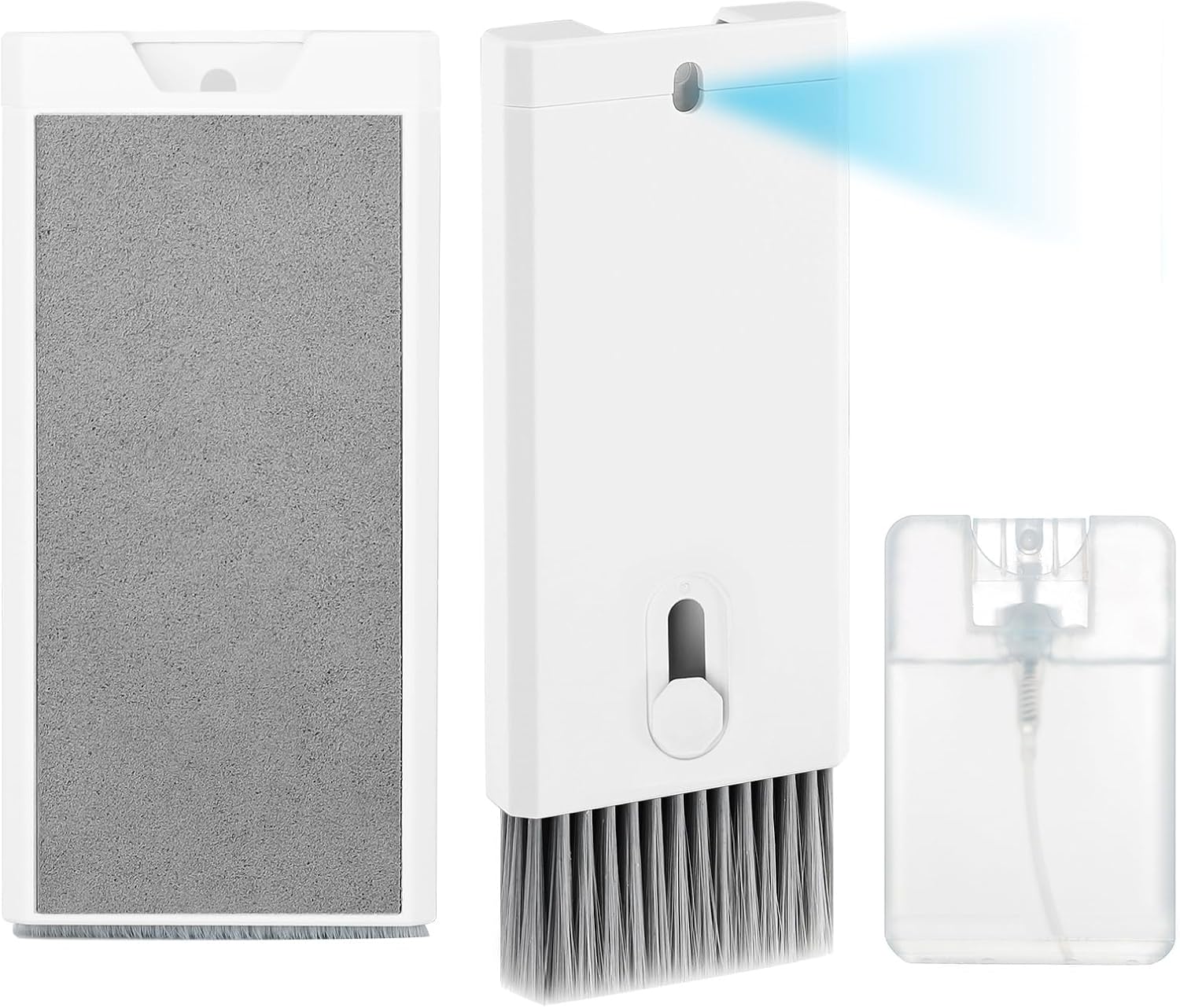 Kit de limpieza para computadoras, limpiador de teclado para laptop, MacBook, limpiador de pantalla con spray y paño de microfibra, kit de limpieza