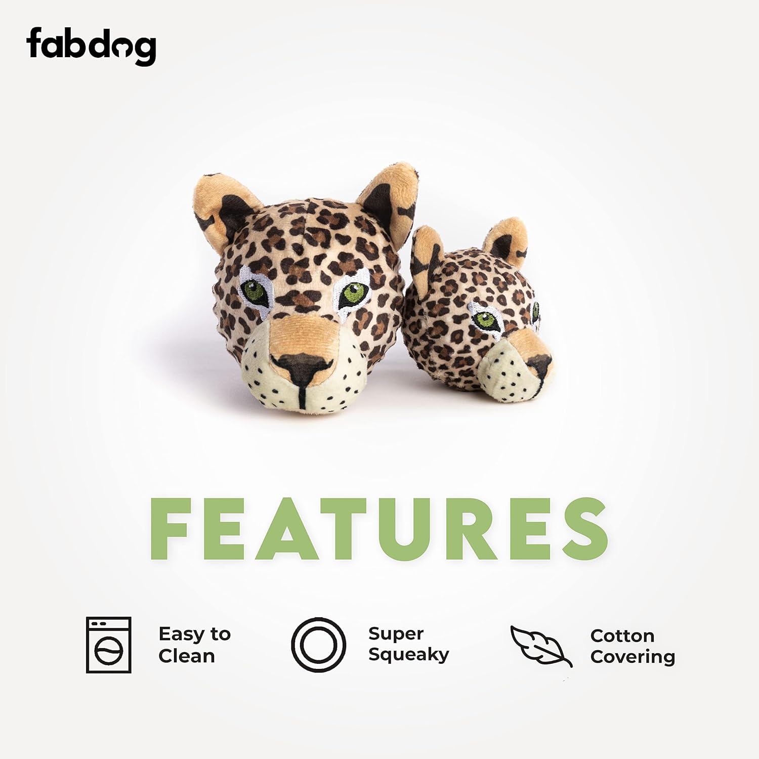 fabdog Faballs – Pelotas de juguete para perros, súper chirriantes y duraderos para todas las razas, pelotas de juguete chirriantes para perros,
