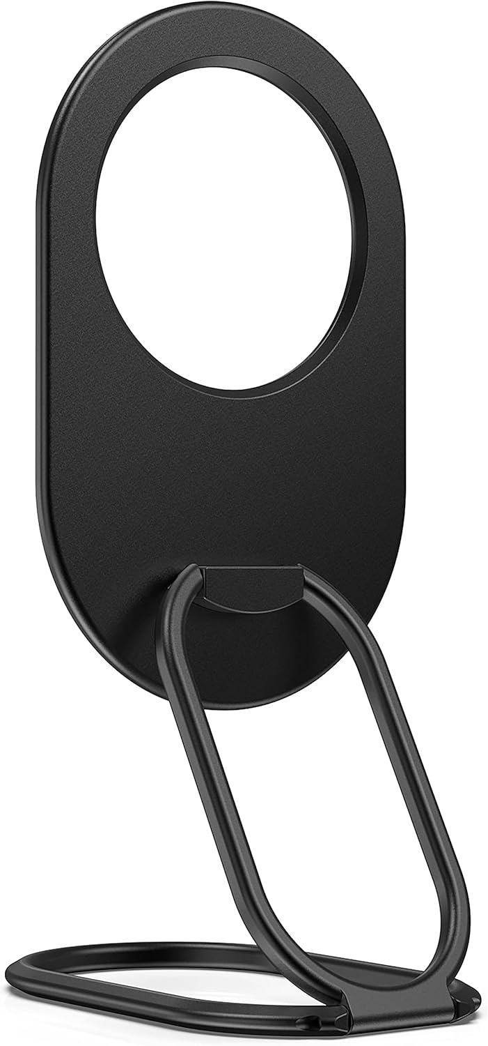 metisinno Soporte magnético de anillo de teléfono para iPhone 15, 14, 13, 12 MagSafe, soporte de anillo ajustable para teléfono celular, compatible