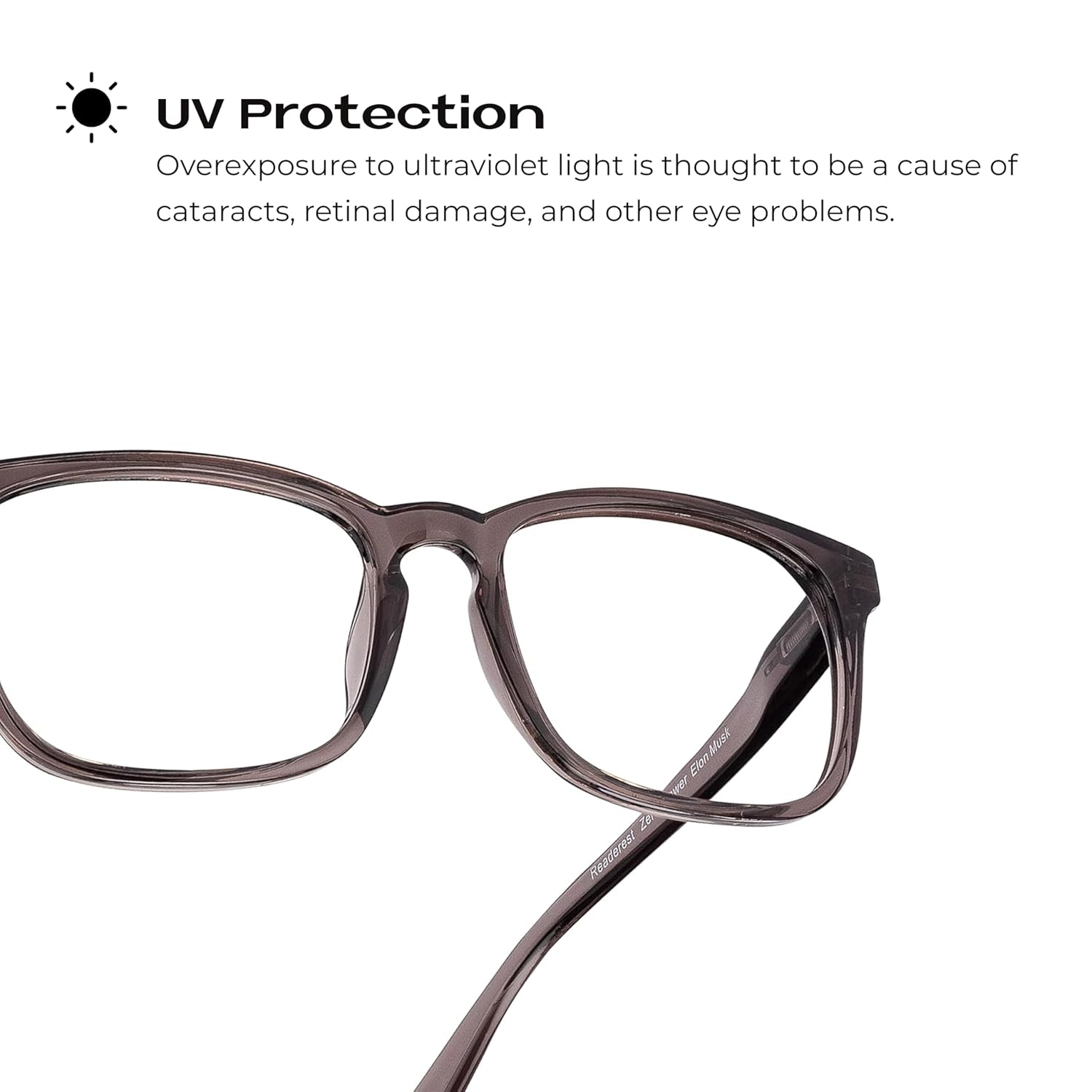 Readerest Lentes de lectura con bloqueo de luz azul (carbón, aumento de 3.50), anteojos para computadora con lente reflectante fina, antirreflejos,