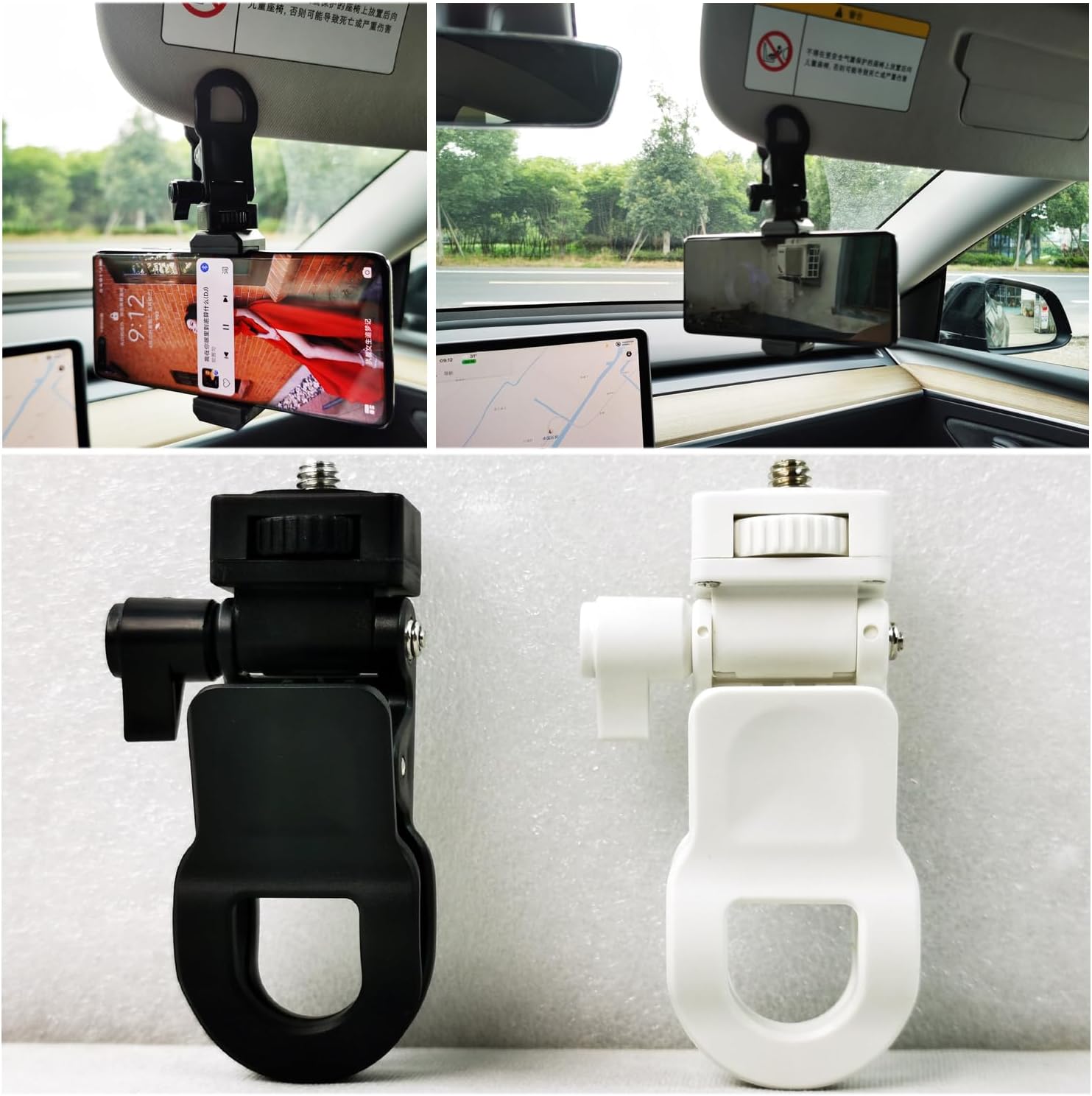 ThtRht Paquete de 2 soportes para cámara de monitor, pantalla LCD, soporte de flash de luz de llenado superior, soporte para cámara web con conector