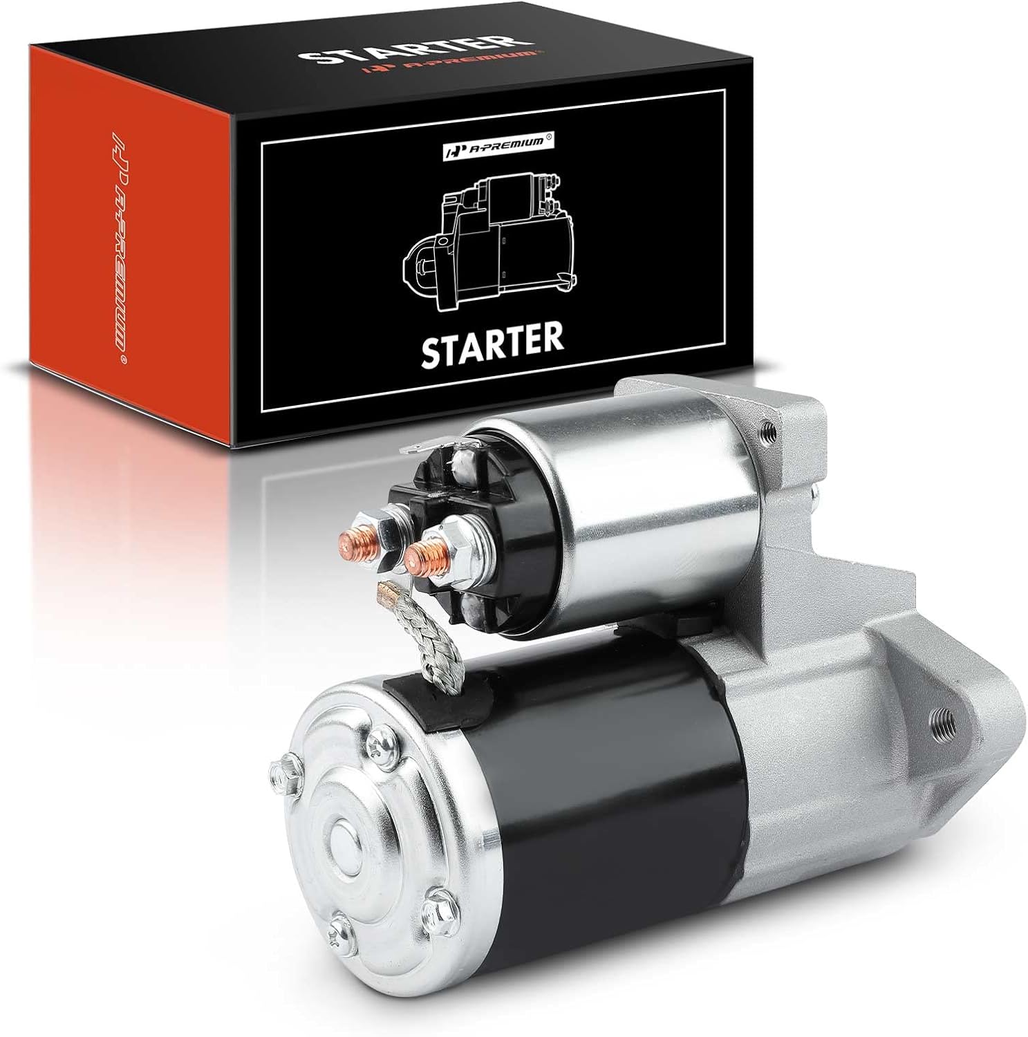 A-Premium Motor de arranque compatible con Suzuki Grand Vitara 2006-2008 V6 2.7L, XL-7 2006 V6 2.7L, 12V 1.4KW 8 dientes en sentido horario,