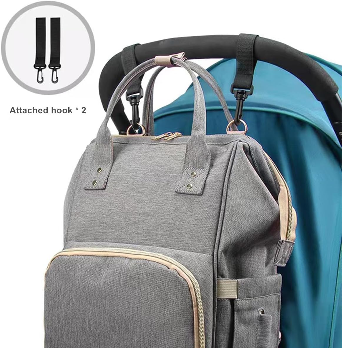 Mochila de pañales para bebé, bolsas de pañales multifunción para bebés, mochila de viaje para papá y mamá, bolsa de pañales para bebés niños y