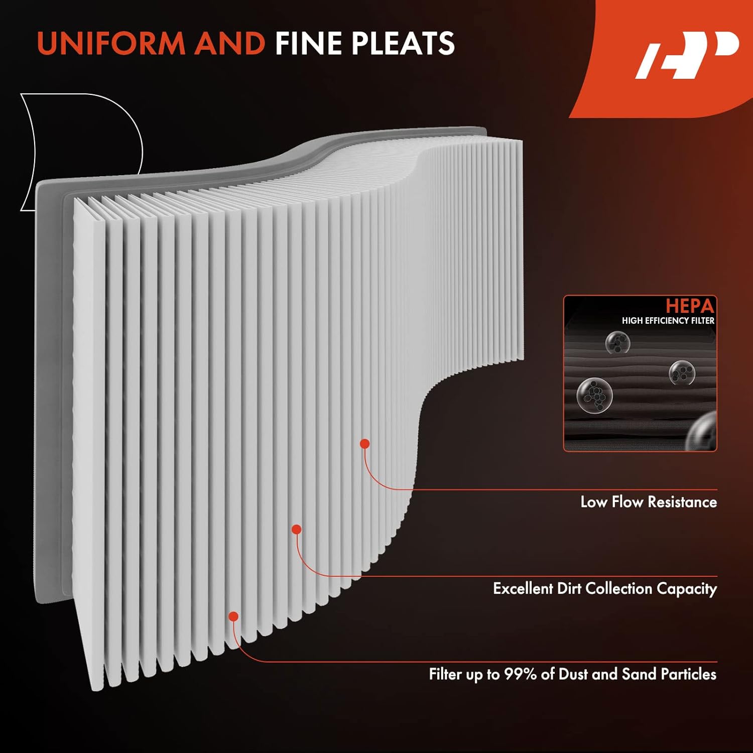 A-Premium Filtro de aire de motor compatible con Mitsubishi Galant 2004-2012, Eclipse 2006-2012, Endeavor 2004-2008 2010-2011
