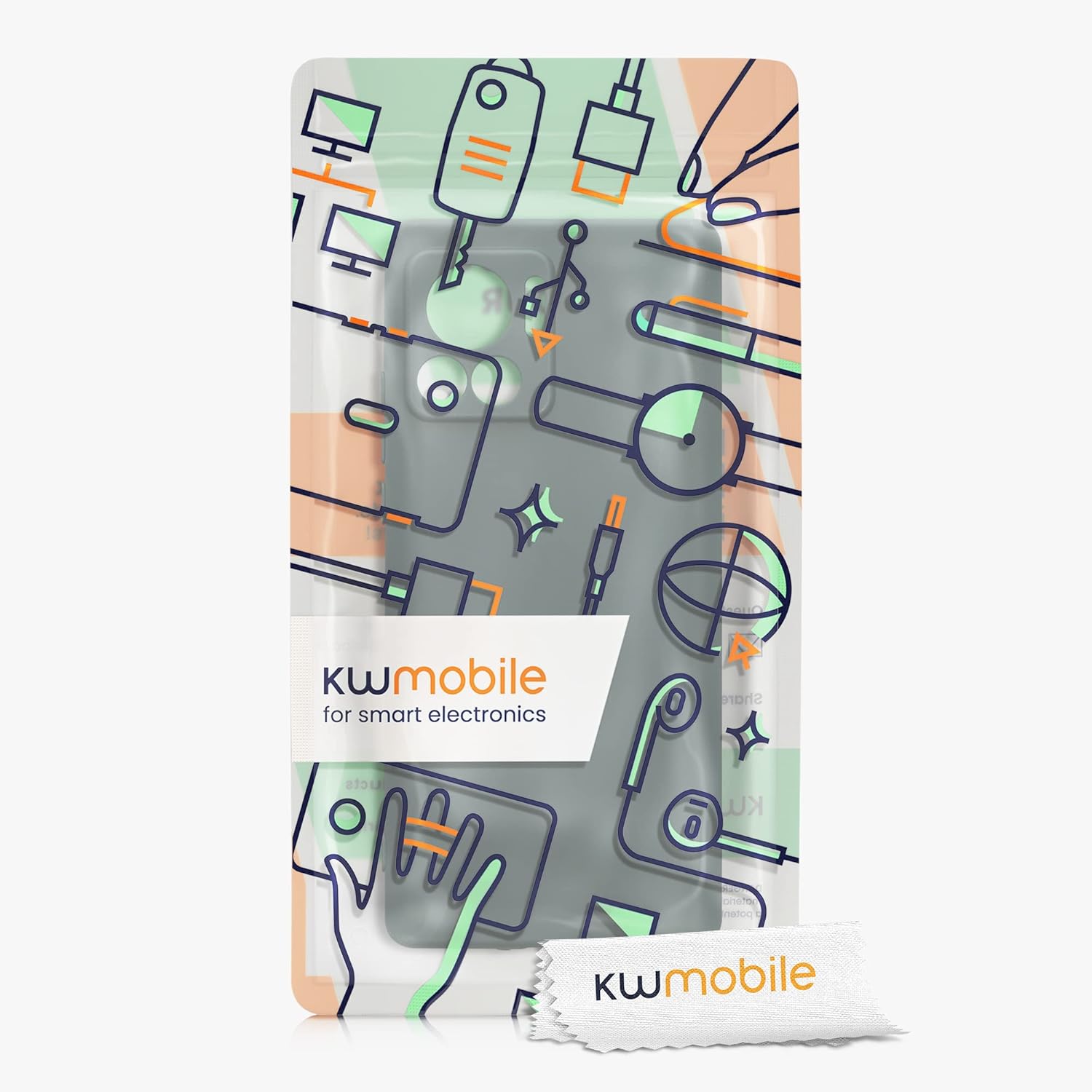 kwmobile Funda compatible con Motorola Edge 30 Ultra – Funda protectora delgada de TPU – Acabado mate suave – Azul Verde