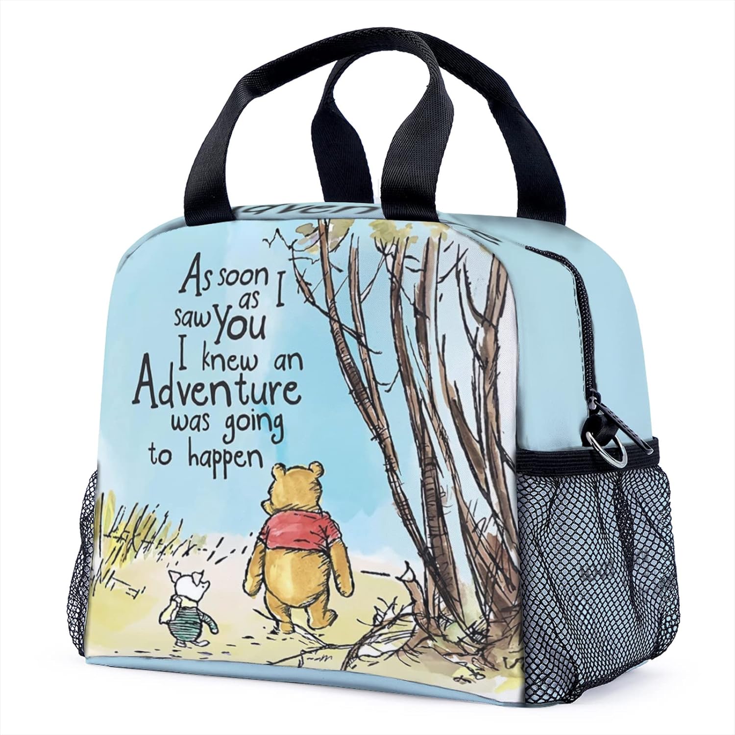 Bolsa de almuerzo con diseño de caricaturas, bolsa de almuerzo escolar reutilizable, a prueba de fugas, bolsa de almuerzo aislada para niños