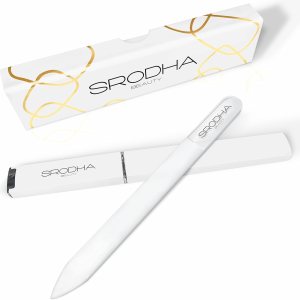 SRODHA Beauty – Lima de uñas de cristal  Kit de preparación profesional de 3 piezas  Para fortalecer y dar forma a uñas naturales, gel y acrílico SRODHA Beauty – Lima de uñas de cristal  Kit de preparación profesional de 3 piezas  Para fortalecer y dar forma a uñas naturales, gel y acrílico