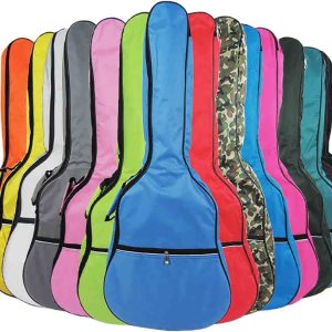 HOT SEAL Funda para guitarra convencional de 0.197 in impermeable, duradera, colorida con almacenamiento (para 40 y 41 pulgadas, naranja) HOT SEAL Funda para guitarra convencional de 0.197 in impermeable, duradera, colorida con almacenamiento (para 40 y 41 pulgadas, naranja)