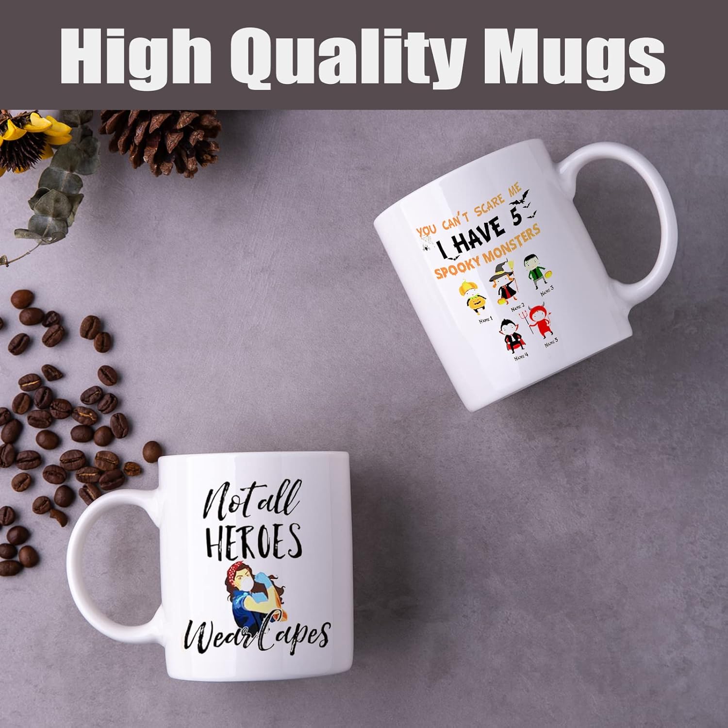 Tazas de sublimación en blanco, tazas de sublimación de cerámica blanca de 12 onzas, tazas a granel para café, leche, café con leche, cacao