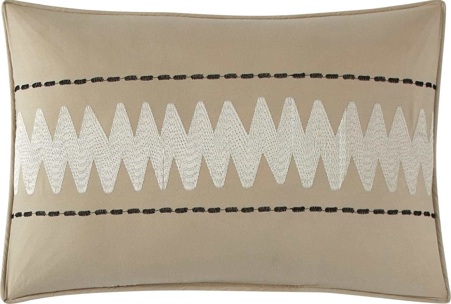 Grand Avenue Juego de edredón negro y dorado, tamaño California King, juego de ropa de cama suave de 7 piezas, jacquard y clip, para todas las