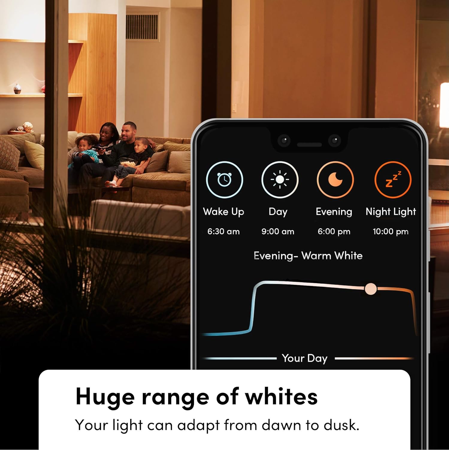 LIFX color, A19 1100 lúmenes, bombilla LED inteligente Wi-Fi, miles de millones de colores y blancos, no requiere puente, funciona con Alexa, Hey