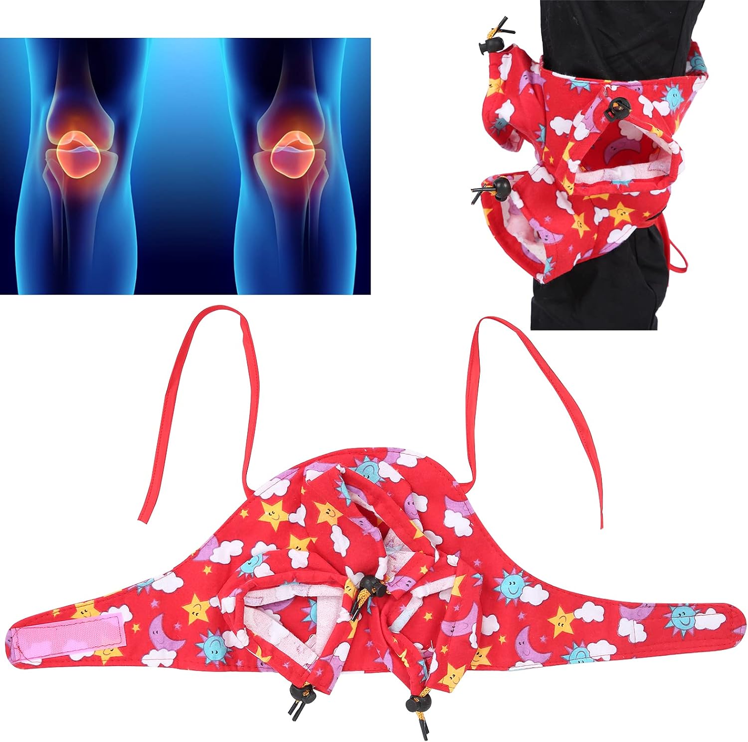 Rodilla Moxibution Cubierta de tela Moxibustión Moxibustión Suave Portátil Moxa Alternativa Bolsa de Medicina Accesorio Envoltura