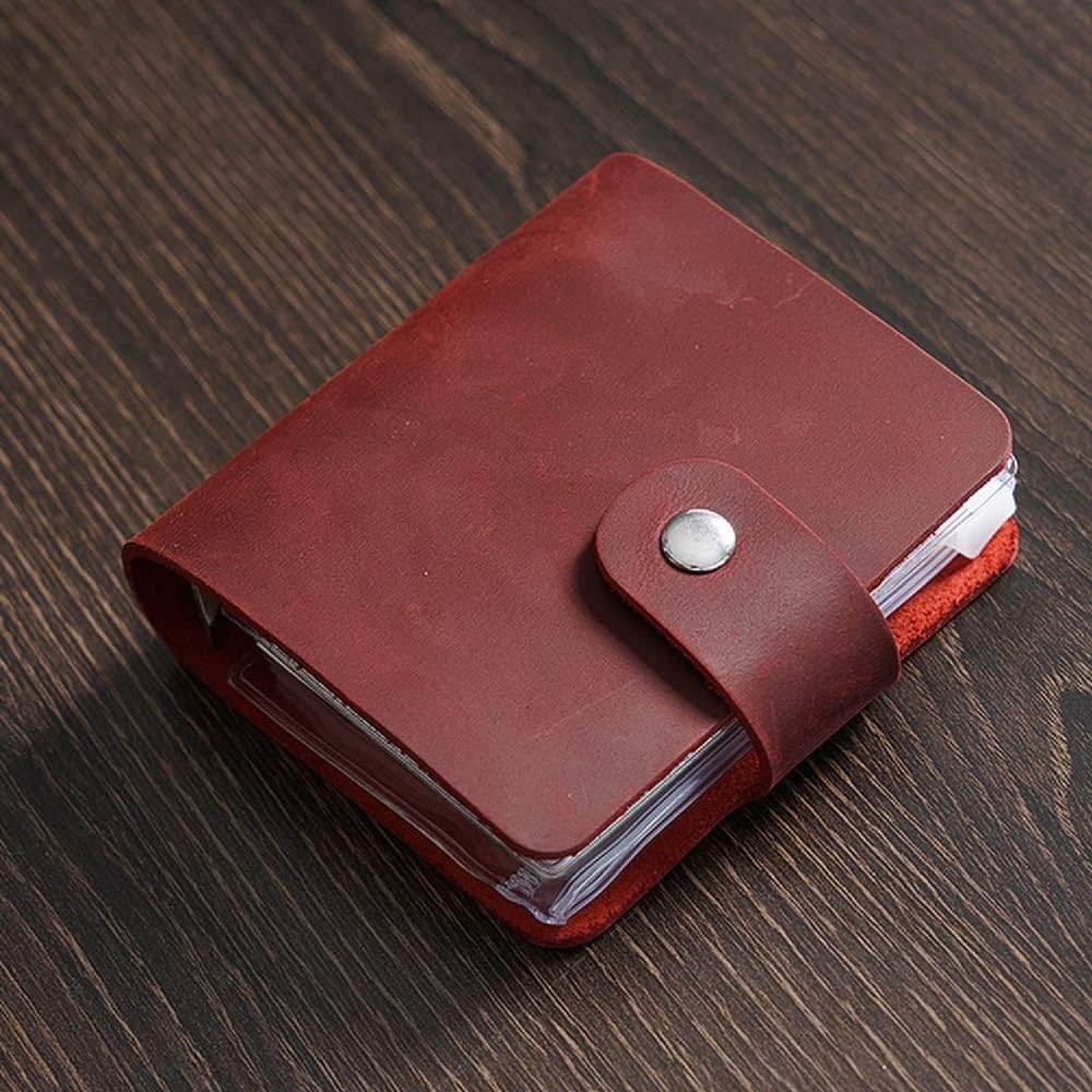Diario A9 de cuero auténtico, agenda de tamaño de bolsillo de piel vacuna hecha a mano, mini planificador de cuero vintage, 120 páginas, hojas