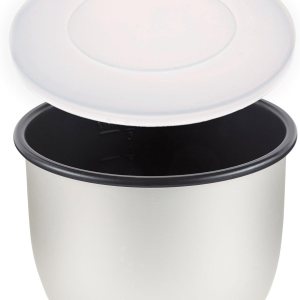 Impresa Tapa de silicona para olla a presión, perfecta para almacenar las sobras y mantener los alimentos frescos, sin BPA, apta para congelador y Impresa Tapa de silicona para olla a presión, perfecta para almacenar las sobras y mantener los alimentos frescos, sin BPA, apta para congelador y