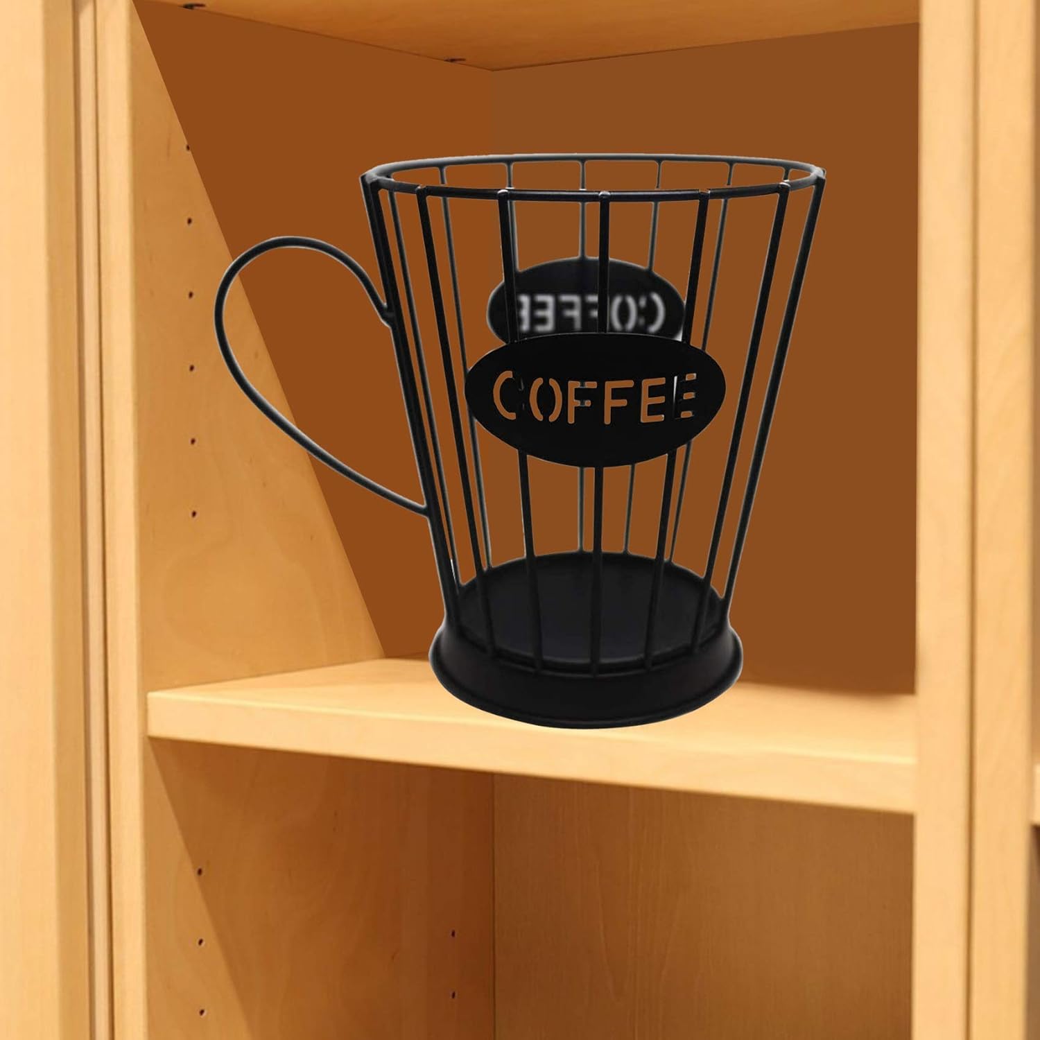 TAMOSH Soporte para cápsulas de café, cesta de almacenamiento para encimera de cocina, soportes de almacenamiento para cápsulas de espresso