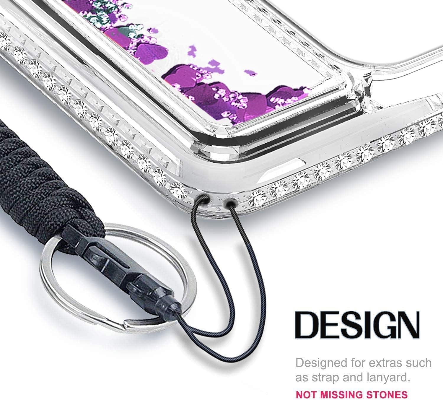 NGB Supremacy Funda compatible con iPhone 1212 Pro con protector de pantalla de vidrio templado, soporte de anillocorrea de muñeca, para niñas y
