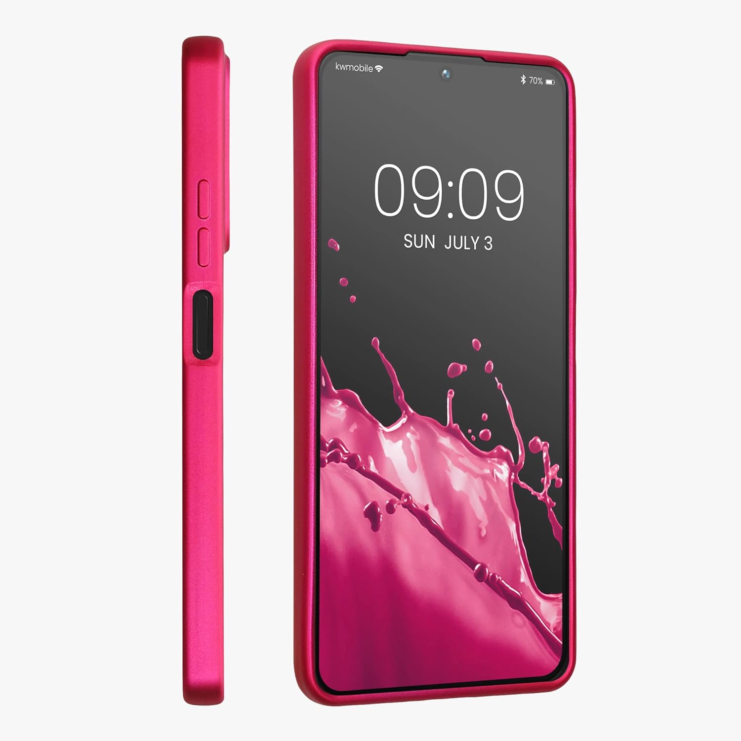 kwmobile Funda compatible con Xiaomi Redmi Note 11 ProNote 11 Pro (5G)  Note 12 Pro (4G) – Funda de silicona TPU metálica suave y delgada – Rosa