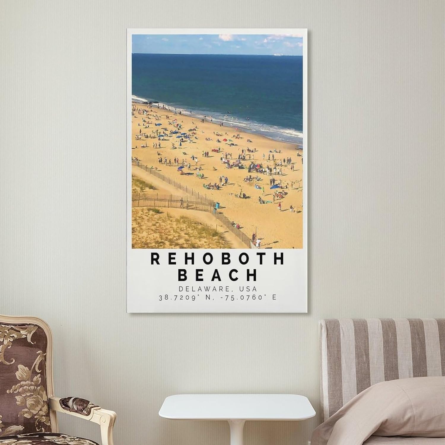 Strand Poster Bunter Druck, Strand Wandkunst, Strand Foto Dekor, Poster for Room Aesthetics Canvas Wall Art Poster And Print Unframe-style
