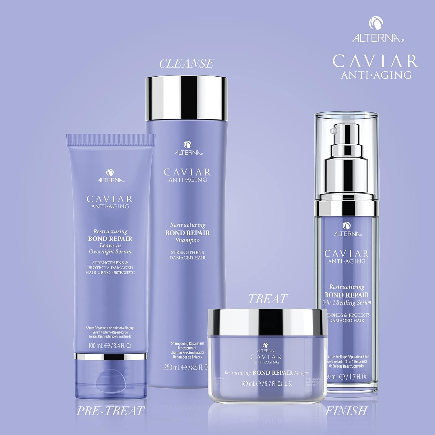 Alterna Caviar – Máscara de reparación de bonos de reestructuración antienvejecimiento, 5.7 onzas, fortalece y protege el cabello dañado, 5.68 onzas