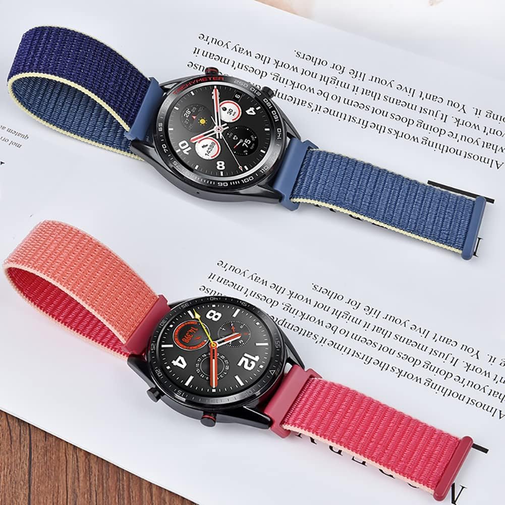 MYAPULUA Correas de reloj de bucle deportivo de nailon de liberación rápida de 0.866 in, correa de reloj deportivo transpirable