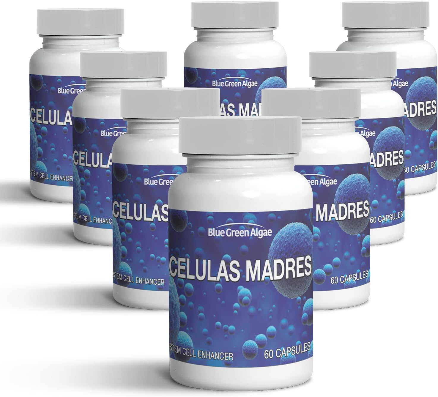 Celulas Madres – Suplemento de células madre para antienvejecimiento y longevidad, sin OMG, sin gluten, cápsulas vegetarianas, 60 unidades (3)