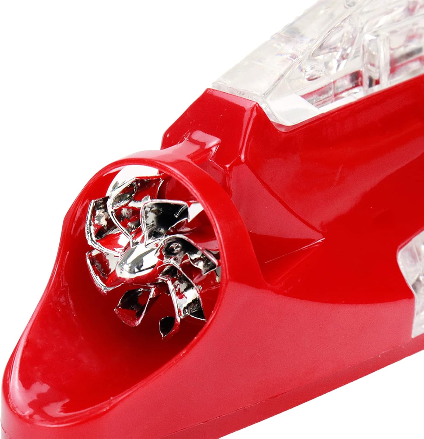 Modengzhe Adorno de luz LED para techo de automóvil, decoración de antena de aleta de tiburón, color rojo (base de 4-34 x 2-12 pulgadas)
