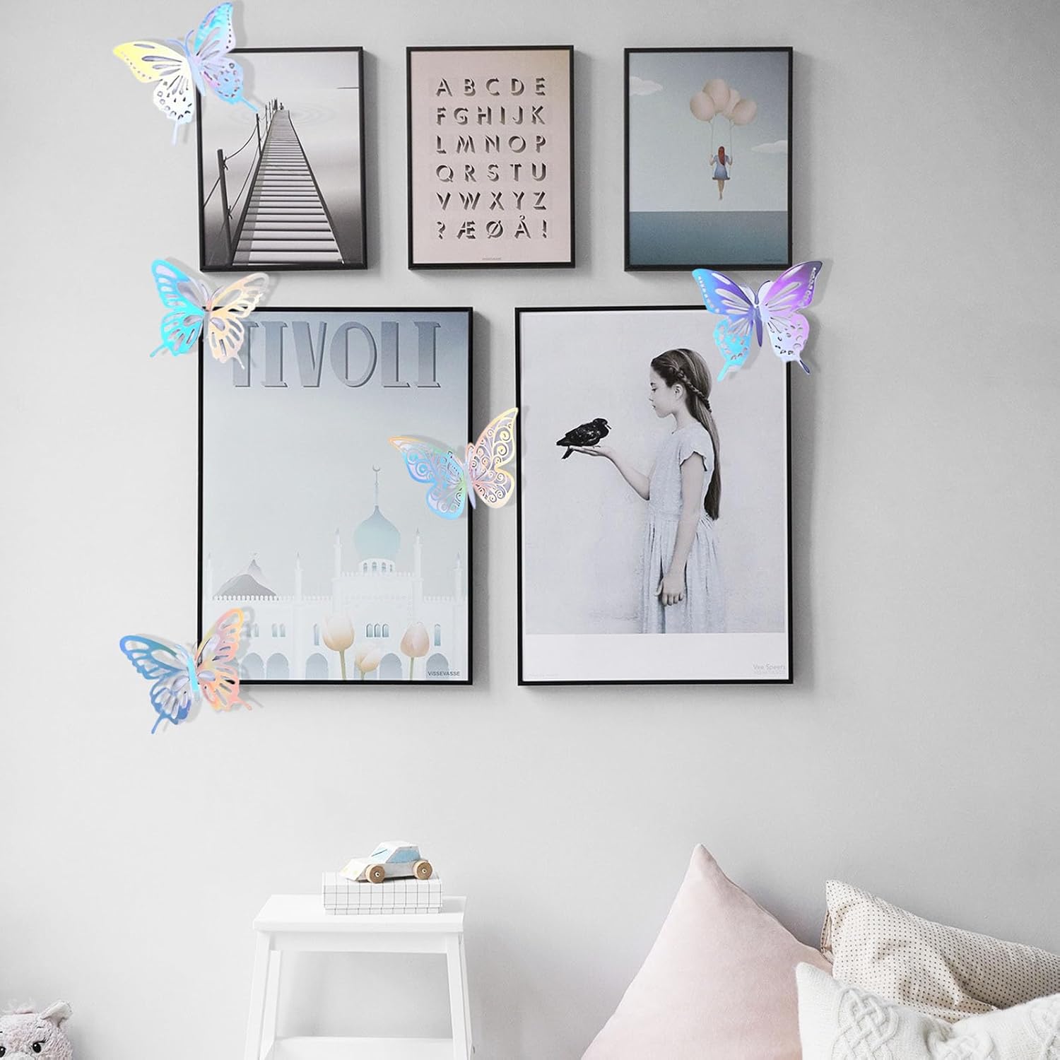72 piezas de decoración de pared de mariposa 3D en 3 tamaños y 3 estilos, decoraciones de mariposa, decoración de pasteles de cumpleaños,