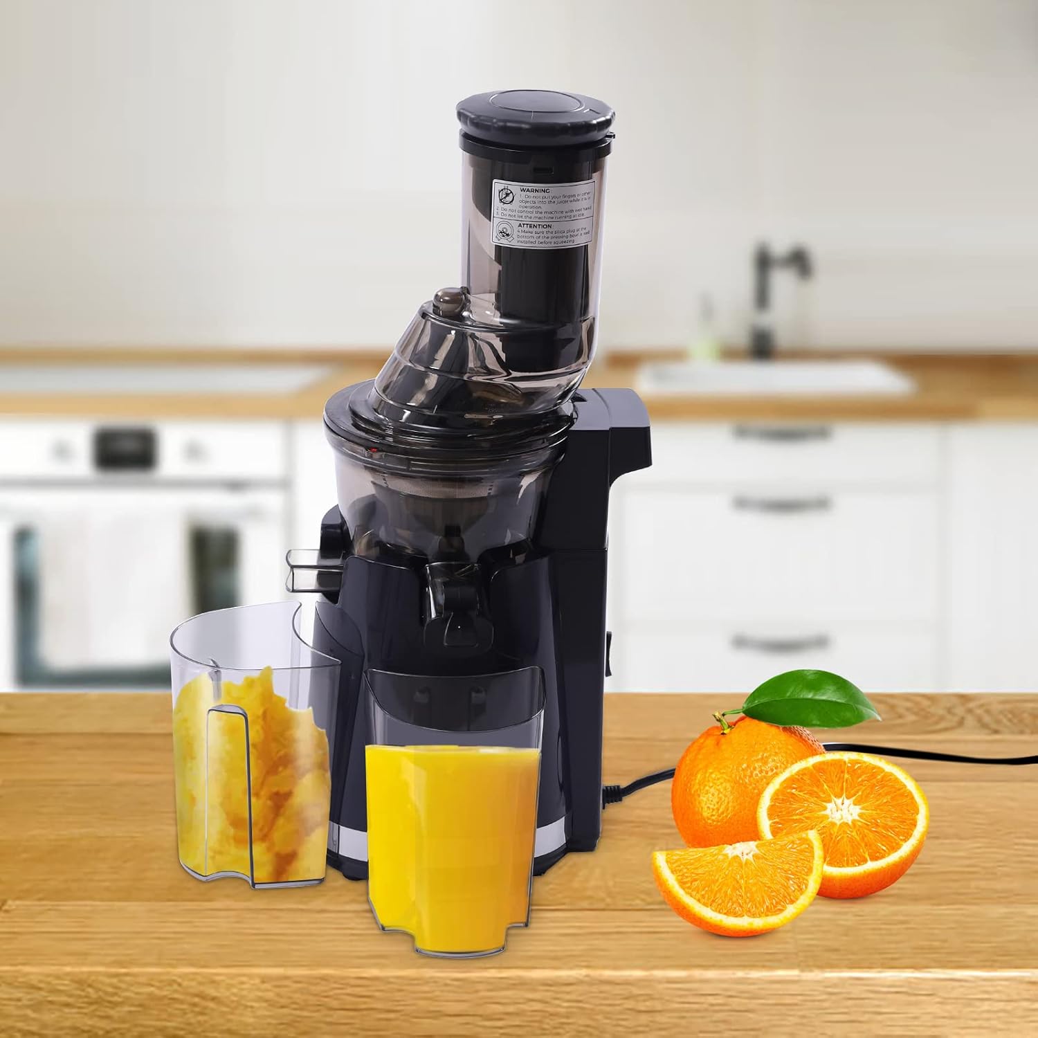 Máquina exprimidora, 250 W, exprimidor de masticación en frío, extractor de exprimidor lento para el hogar, máquinas exprimidoras para frutas