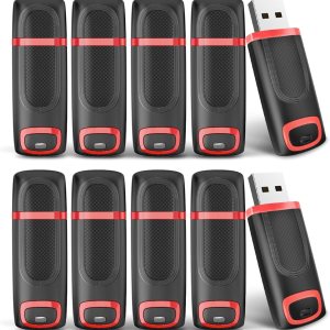 JUANWE Paquete de 10 unidades flash USB de 32 GB, unidad flash de almacenamiento USB 3.0, unidad de memoria USB con indicador LED para PC, portátil, JUANWE Paquete de 10 unidades flash USB de 32 GB, unidad flash de almacenamiento USB 3.0, unidad de memoria USB con indicador LED para PC, portátil,