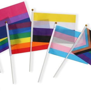 Paquete de 60 banderas pequeñas de mano con diseño de orgullo arcoíris, bandera de Estados Unidos, bandera del orgullo para gays y niñas, Paquete de 60 banderas pequeñas de mano con diseño de orgullo arcoíris, bandera de Estados Unidos, bandera del orgullo para gays y niñas,