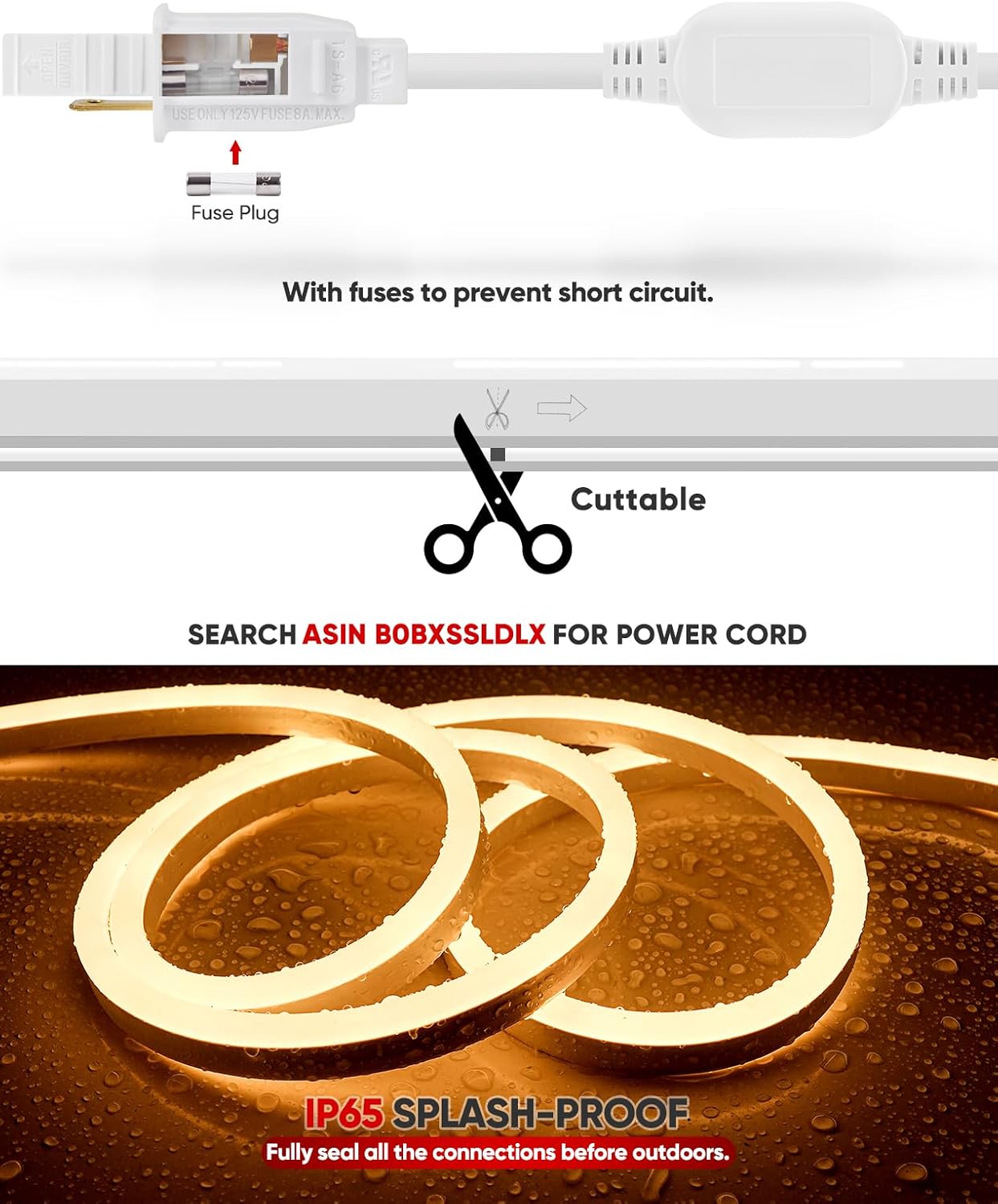 Shine Decor Productos del paquete de la pista del canal de aluminio con el kit caliente de las luces de neón de la cuerda de neón de 2500K de 500K