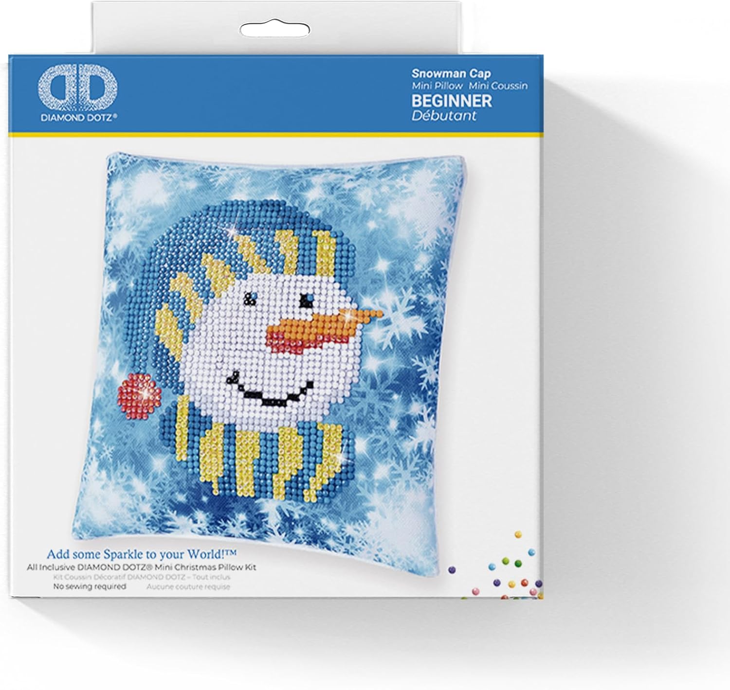 Diamond Dotz Kit Mini Pillow Snowman Cap
