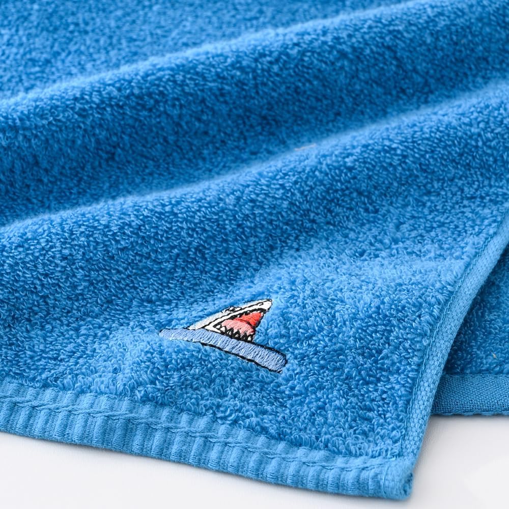 sense gnosis Toallas faciales 100% de algodón para niños, toallas de baño para baño, toallas bordadas de animales para niños y paños de bebé, 10 x