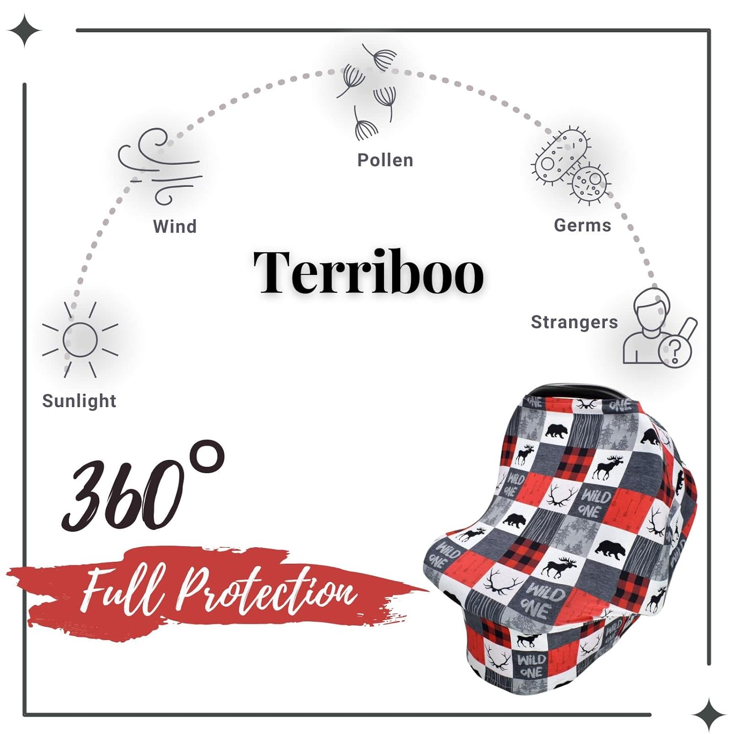Funda de lactancia para lactancia materna recién nacida, toldo multiusos para cochecito infantil, cubierta unisex para asiento de automóvil, funda
