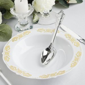 Efavormart – Paquete de 10 cuencos de sopa desechables redondos de 12 onzas con bordes festoneados para eventos con catering, bodas y fiestas Efavormart – Paquete de 10 cuencos de sopa desechables redondos de 12 onzas con bordes festoneados para eventos con catering, bodas y fiestas