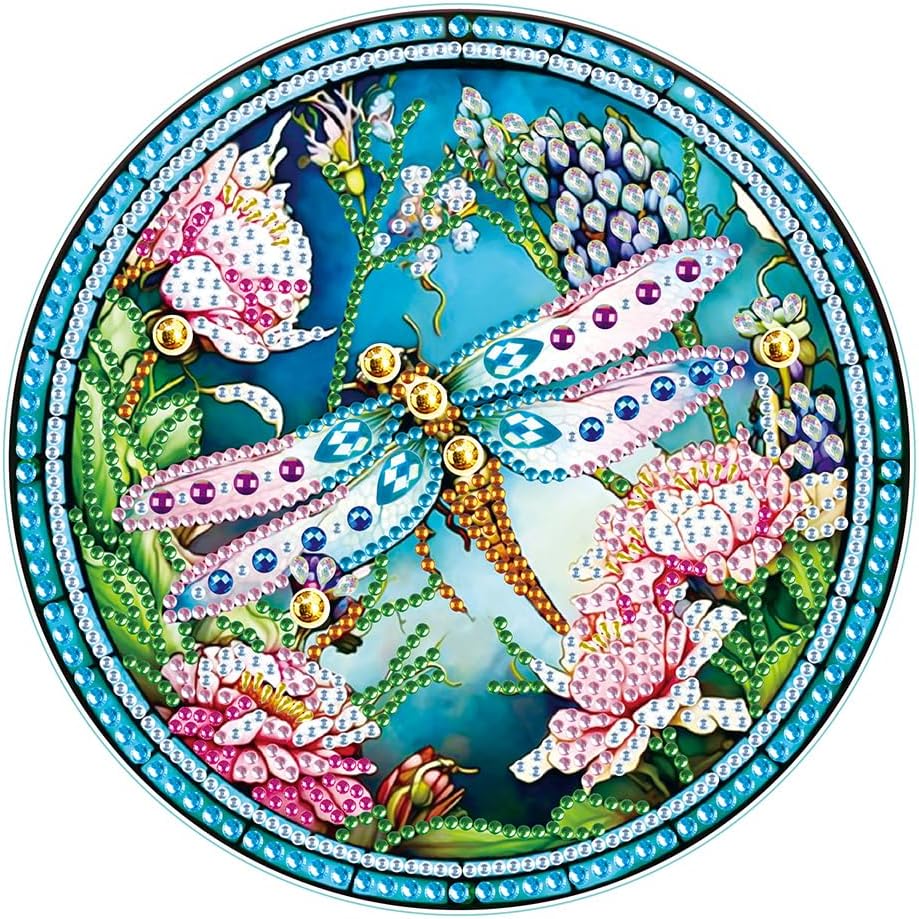 Orgone Pintura de diamante de libélula 5D, adornos de escritorio, decoración de mesa de arte de diamantes por números, mosaico, manualidades, hogar,