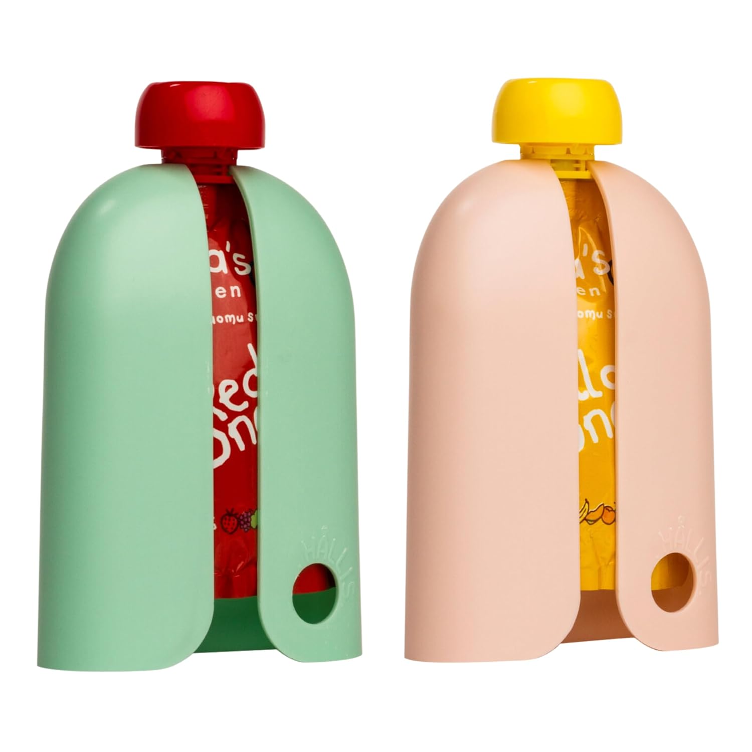 HÅLLIS The Swedish Squeeze Pouch Holder  Paquete de 2  El producto de bebé que no sabías que te estabas perdiendo, disfruta de un aperitivo sobre la