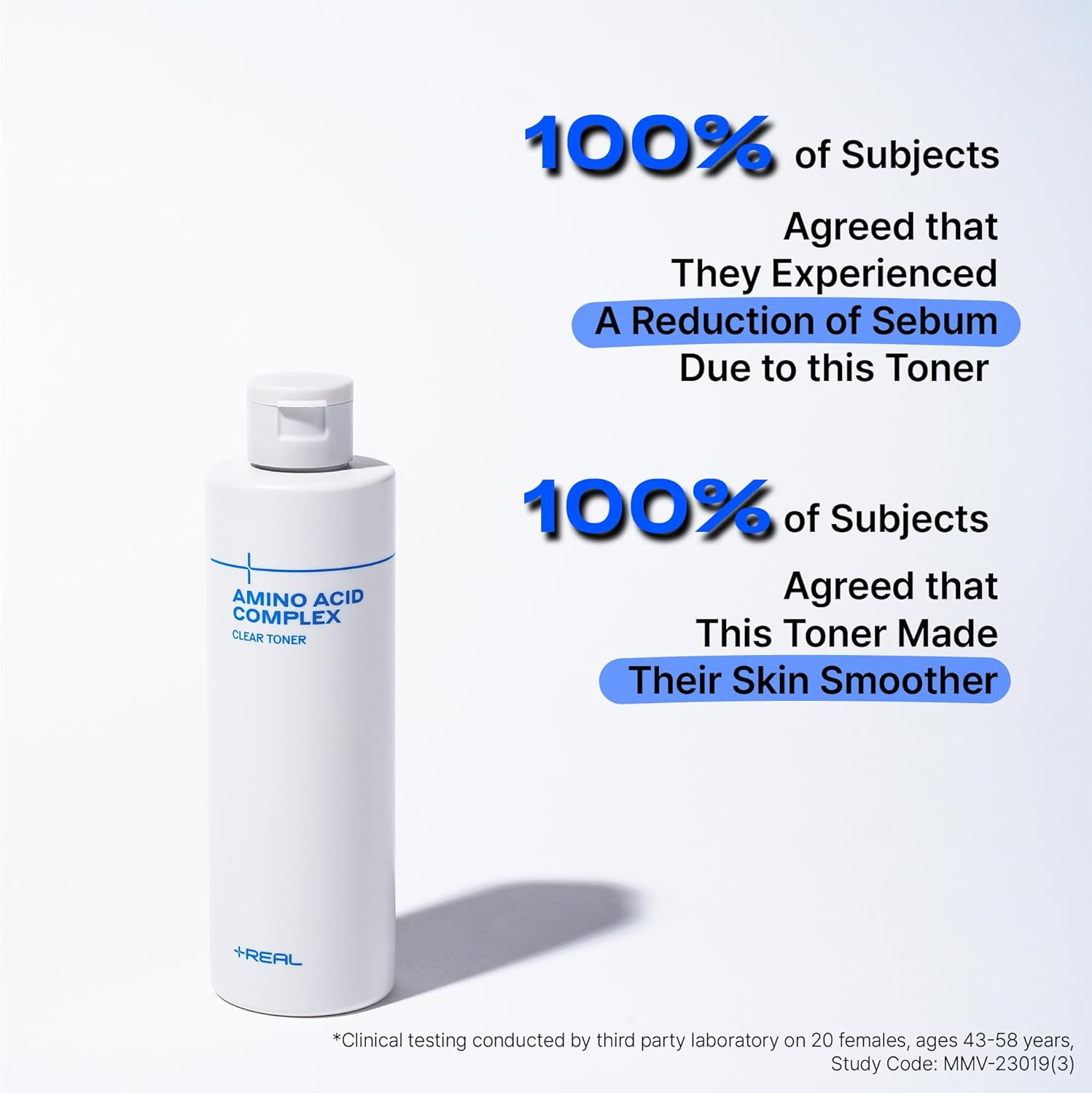 PLUSREAL – Tónico transparente, 8.45 onzas líquidas  Tónico facial exfoliante más suave para pieles sensibles, sin frangrancia, sin alcohol, sin