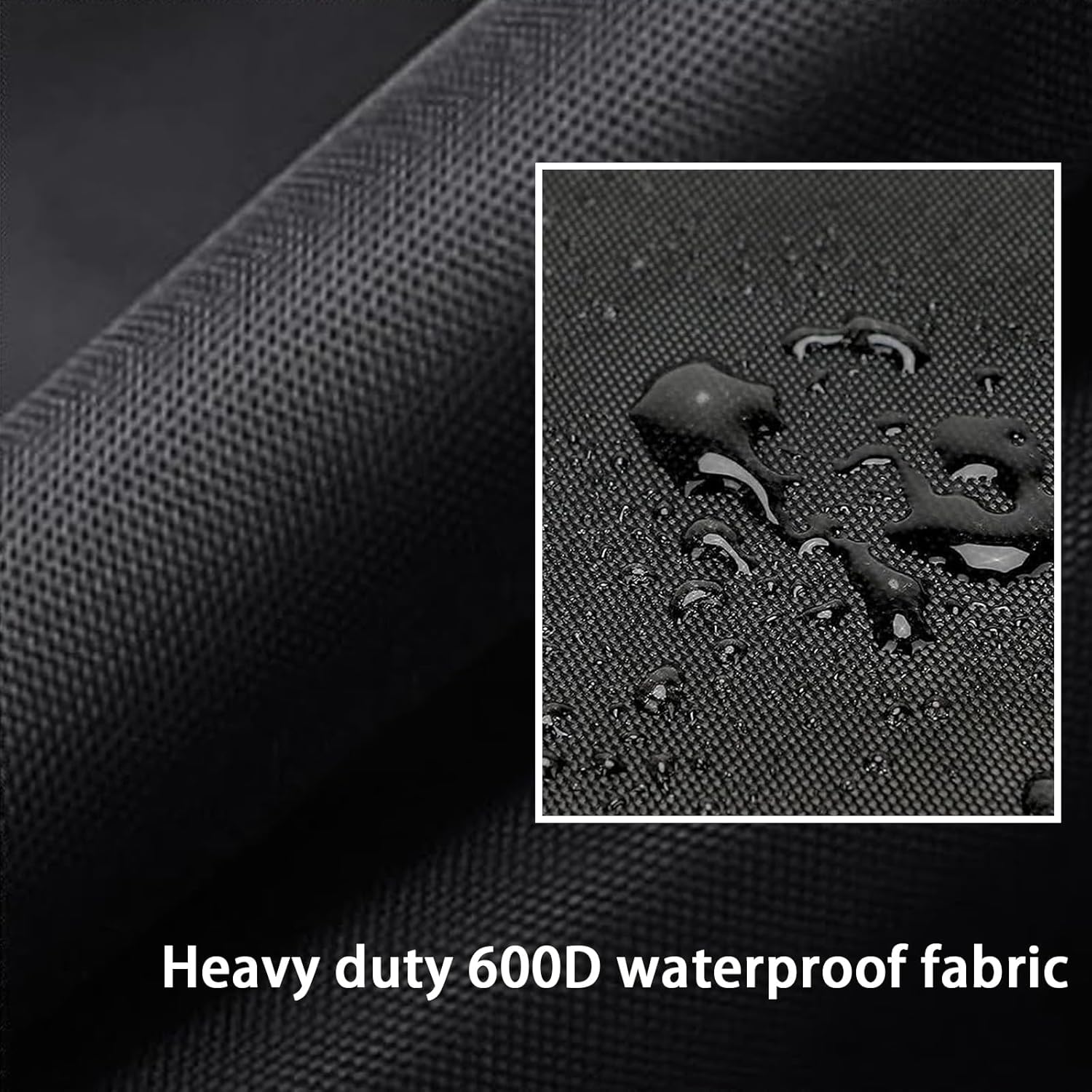 Bolsa organizadora de muebles de patio 600D resistente al agua y al polvo, 62 pulgadas de largo x 22 pulgadas de ancho x 30 pulgadas de alto para